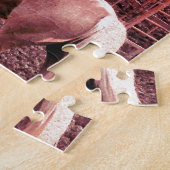 Palomino-Rodeo-Flagge-Pferd Puzzle (Seite)