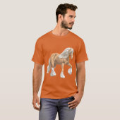 Palomino Sinti und Roma Vanner Irish Cob Draft Hor T-Shirt (Vorne ganz)