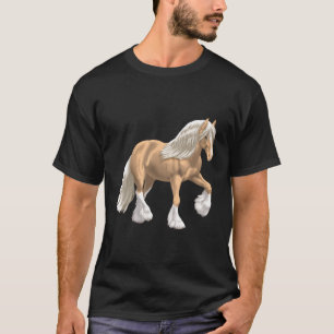 Palomino Sinti und Roma Vanner Irish Cob Entwurf P T-Shirt