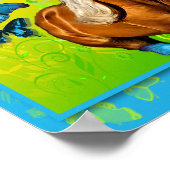 Palomino und Schmetterlinge Poster (Ecke)