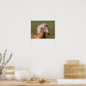 Palomino Welsh Pony Headhot Mane Flows Poster (Küche)