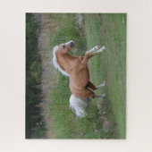 Palomino Welsh Pony Stallion Running Puzzle (Vertikal)