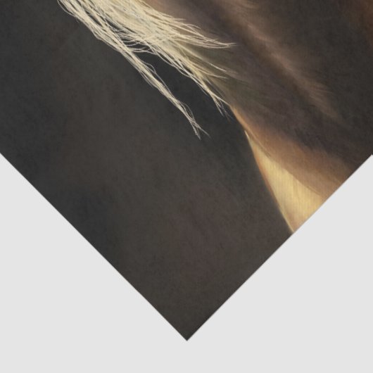 Palomino Wild Horse Seidenpapier (Detail)