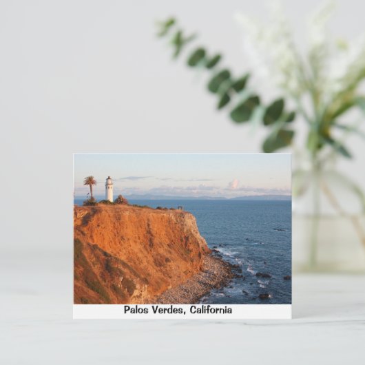 Palos Verdes Lighthouse Postkarte (Stehend Vorderseite)