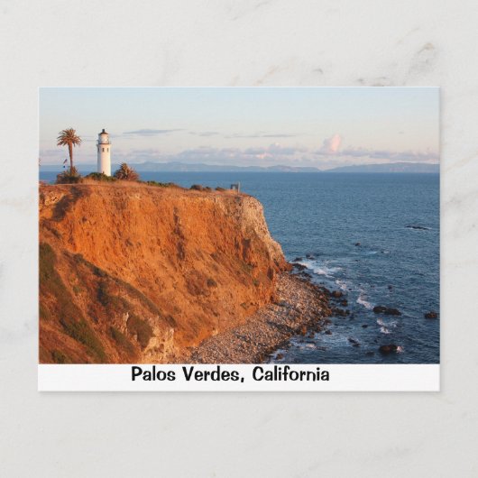 Palos Verdes Lighthouse Postkarte (Vorderseite)