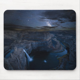 Palouse Falls Park & Milchstraße Bundesstaat Was Mousepad