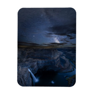 Palouse Falls Park & Milky Way   Washingtoner Staa Magnet