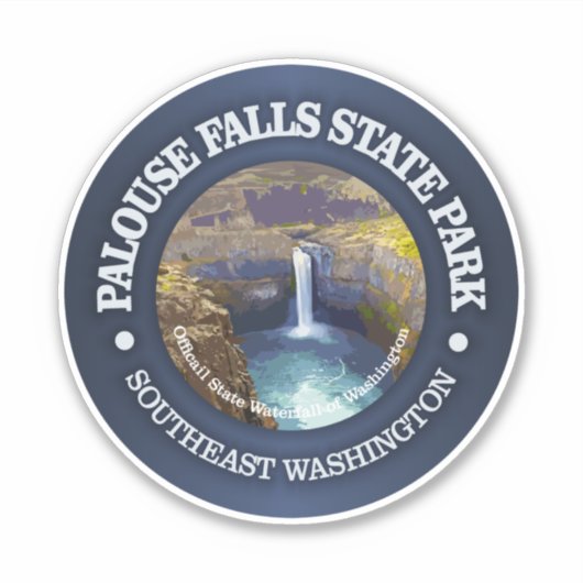 Palouse Falls SP Aufkleber (Vorderseite)