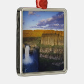 Palouse Falls Staat Park in Washington Silbernes Ornament (Rechts)