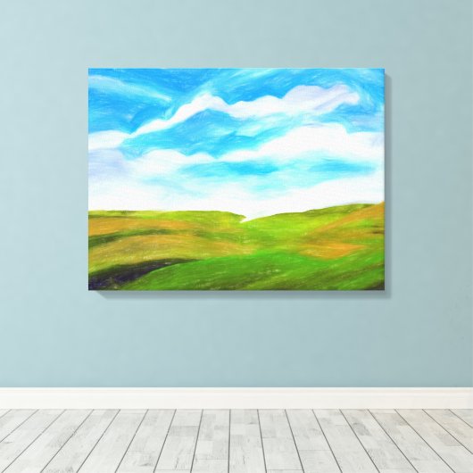 Palouse Leinwanddruck (Insitu (Holzboden))