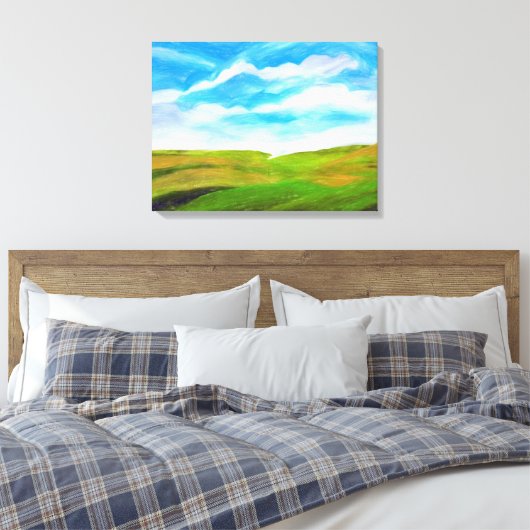 Palouse Leinwanddruck (Insitu (Schlafzimmer))