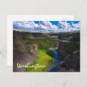 Palouse River Canyon Washington Staat Postkarte (Vorne/Hinten)