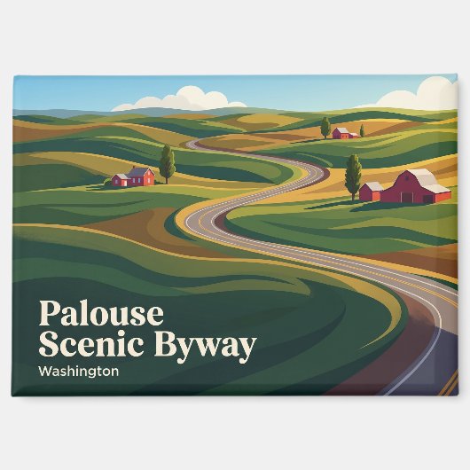 Palouse Scenic Byway USA Magnet (Vorderseite)