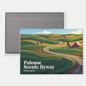 Palouse Scenic Byway USA Magnet (Vorderseite/Rückseite)