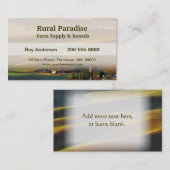 Palouse Sonnenaufgang Visitenkarte (Vorne/Hinten)