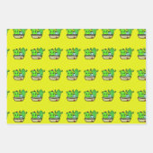 Pals Cactus Wrapping Paper Geschenkpapier Set (Vorderseite)