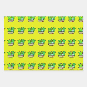 Pals Cactus Wrapping Paper Geschenkpapier Set