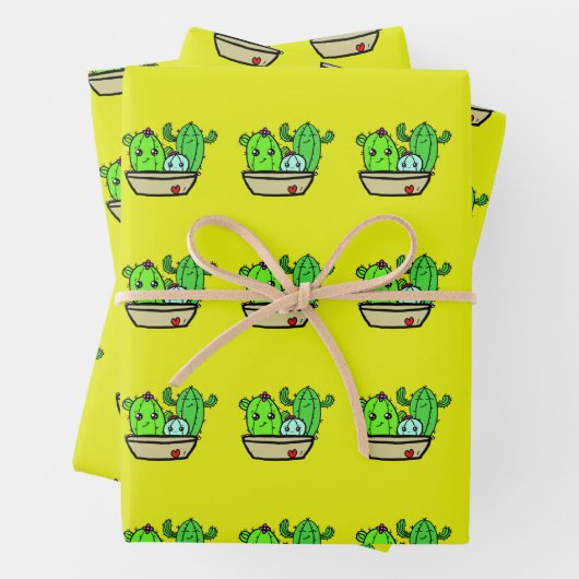 Pals Cactus Wrapping Paper Geschenkpapier Set (Beispiel)
