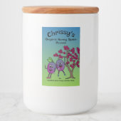 Pals Funny Cartoon Prune Reserven und mehr Lebensmitteletikett (Vorderseite)