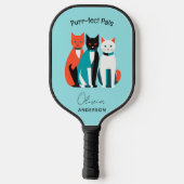 Pals Personalisiert Cat Lover's Pickleball Schläger (Rückseite)