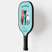 Pals Personalisiert Cat Lover's Pickleball Schläger (Links)