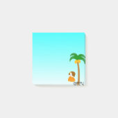 Pam-Baum mit Pipu Post-it Klebezettel (Vorderseite)