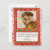Pam Brown Friendship Zitat Postkarte (Vorne/Hinten)