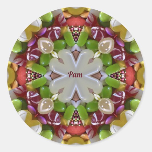 PAM ~ EASTER CANDY ~ RUNDER AUFKLEBER (Vorderseite)