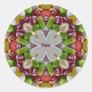 PAM ~ EASTER CANDY ~ RUNDER AUFKLEBER