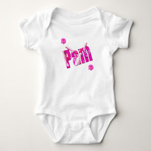 Pam, Logo mit weißen Paprika, Baby-Bodysuit Baby Strampler