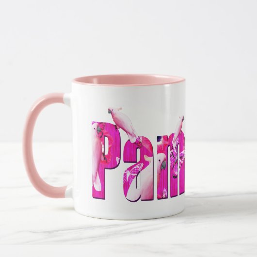 Pam, Logo mit weißen Paprika, Tasse (Links)