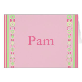Pam Modern Circle Individuelle Name Card
