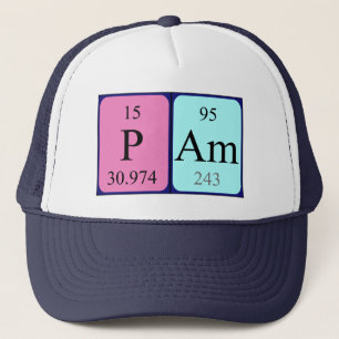 Pam Periodenname Truckerkappe