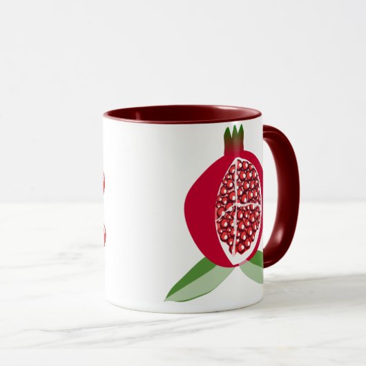 PAMA MUTTER, Granatapfel Keramik-Tasse Tasse (VorderseiteRechts)