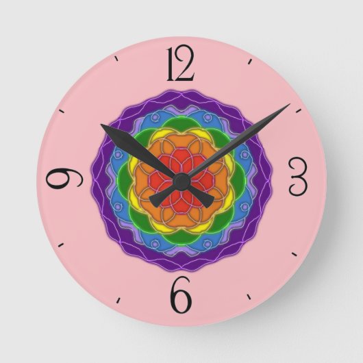 Pamela Design Clock Runde Wanduhr (Vorderseite)
