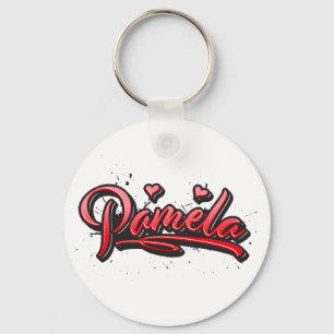 Pamela Heart Graffiti Schlüsselger Schlüsselanhänger