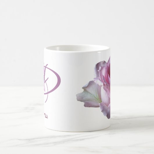 Pamela hübsch rosa Rosa Blütenblüte Kaffeetasse (Mittel)