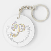 Pamela Initial P Girls nennen personalisierten Sch Schlüsselanhänger (Rückseite)