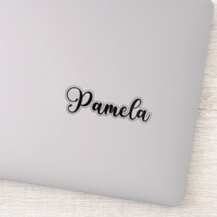 Pamela Name - Handgeschriebene Kalligrafie Aufkleber