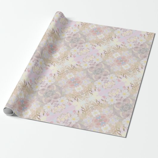 Pamela Pattern B Elegantes Geschenkverpackungspapi Geschenkpapier (Ungerollt)