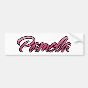Pamela verblasst pink Aufkleber Sticker Autoaufkleber
