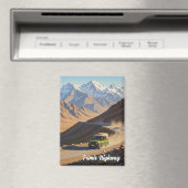 Pamir-Highway Tadschikistan Reise  Magnet (In Situ (Geschirrspüler))