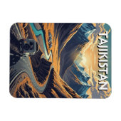 Pamir-Highway Tadschikistan Reise Magnet (Horizontal)