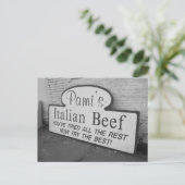 Pamis Postkarte für das italienische Rindfleisch (Stehend Vorderseite)