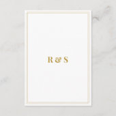 Pampa Grass Floral Wedding Details Card Begleitkarte (Rückseite)