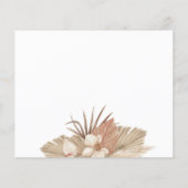 Pampa Grass Time Kapsel Hochzeitskarte Flyer (Hinten)