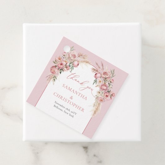 Pampas blauer Stachelbäume Geschenkanhänger (Beispiel)