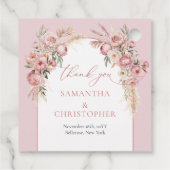 Pampas blauer Stachelbäume Geschenkanhänger (Rückseite)