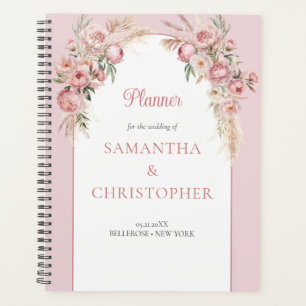 Pampas boho arch eucalyptus planer