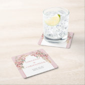 Pampas boho arch eucalyptus rechteckiger pappuntersetzer (Vor Ort)